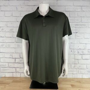 BYLT Shirt Men's 2XL Perforamnce Polo Short Sleeve S/S Green BYLT Premium Basics